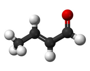 Crotonaldehyde molecule