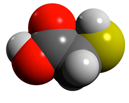 Molecule of Thioglycolic Acid