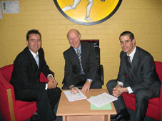 Our representatives signing contract