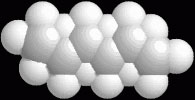 Picture of a apolar molecule, a nonpolarized molecule