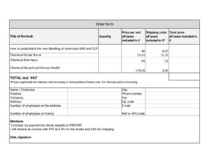 Order form of HSE Solutions's books